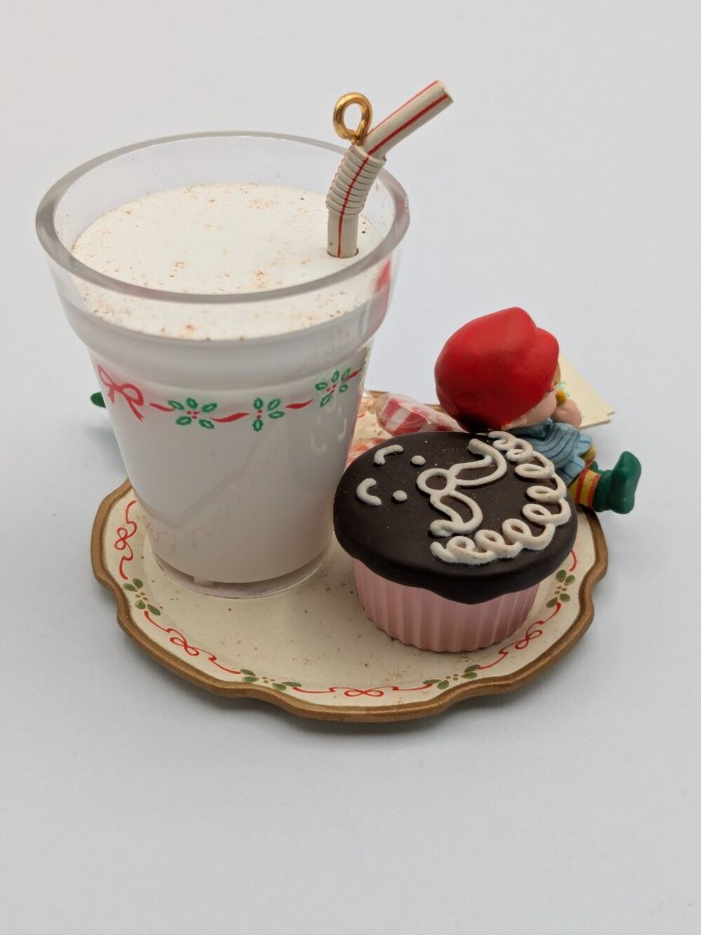 Enesco Treasury of Christmas "Santa's Midnight Snack" 1992 Vintage Ornament - Picture 6 of 11